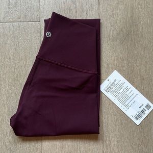 wunder under luxtreme 25" cassis size 2 lululemon nwt